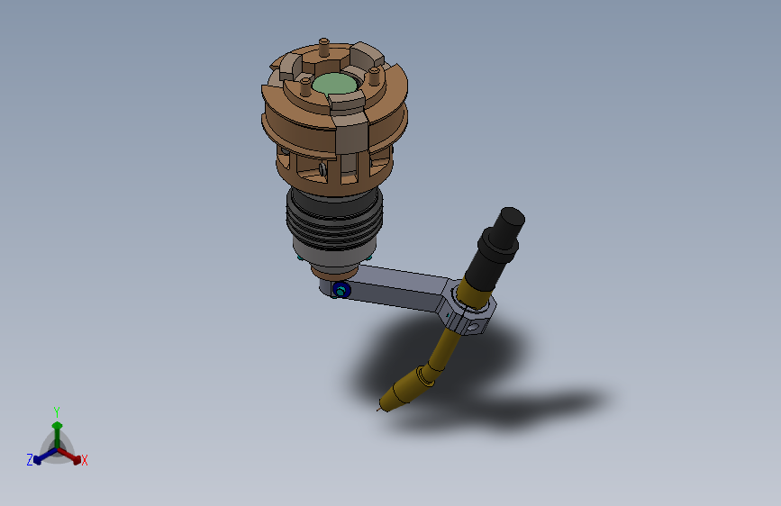 机器人换枪支座