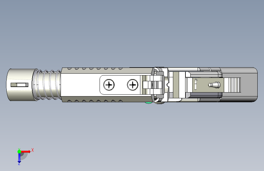 .22小手枪 单发拼接折叠小手枪 俯视图