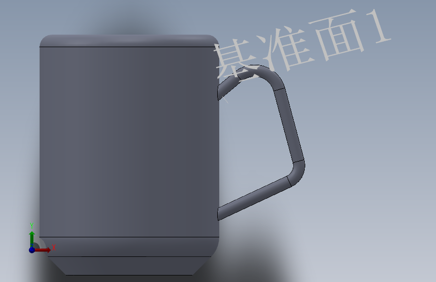 杯子 正面视图