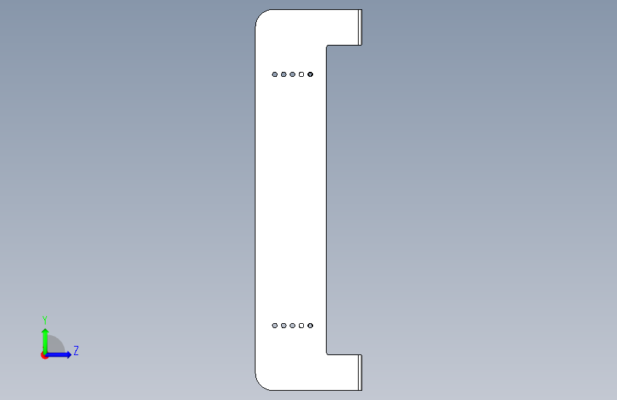 紧固件组件键盘架_紧固件组件键盘架 左侧视图