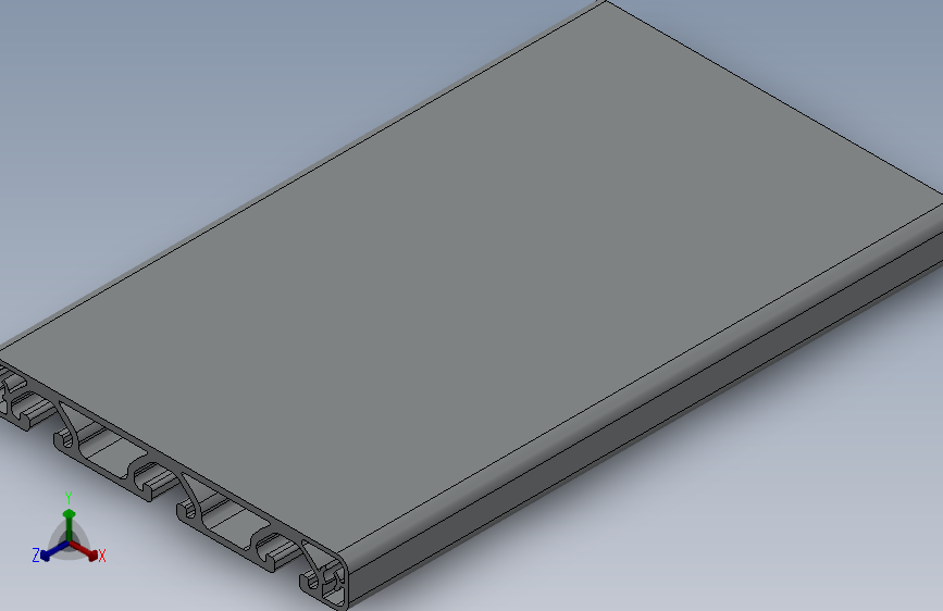 铝型材8系列120×16经济型 氧化银白_铝型材8系列120×16经济型