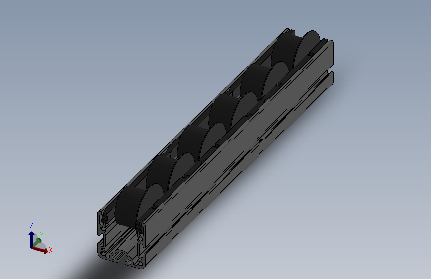 带有法兰轮的防静电输送滚轮6系列 40x40 经济型D30-300mm