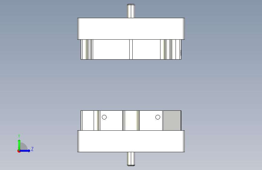 同步器轴罩壳组件 KLE 8 系列 80x80_同步器轴罩壳组件 KLE 8 系列 80x80 左侧视图