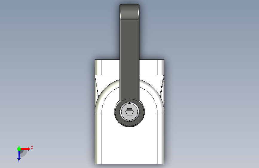 带松紧杆重型合页 8 系列 40X40_带松紧杆重型合页 8 系列 40X40 俯视图
