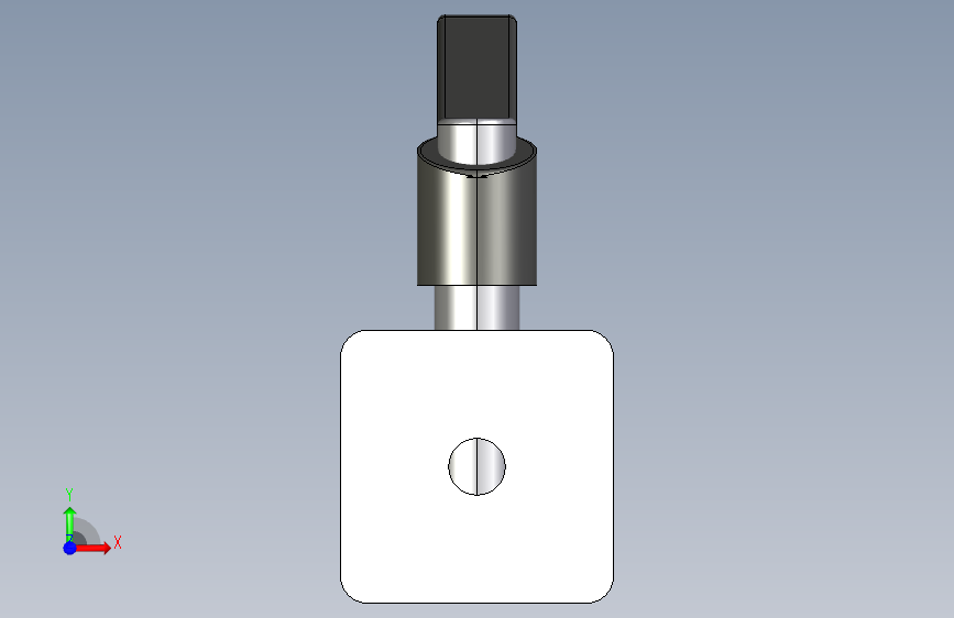 带松紧杆重型合页 8 系列 40X40_带松紧杆重型合页 8 系列 40X40 正面视图