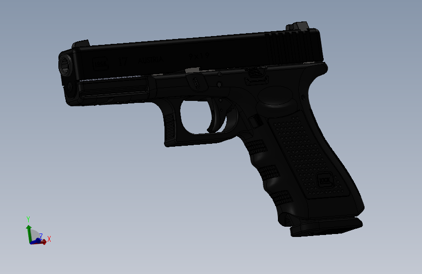 完整装配Glock17 格洛克17
