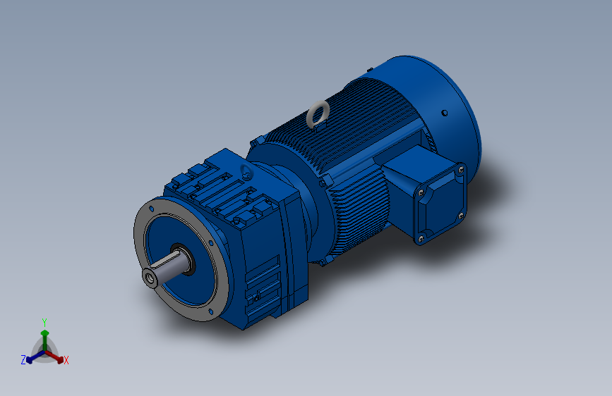 RF87法兰轴伸式安装斜齿轮减速机RF87-Y15-4P-160L-M1-0°-Φ300