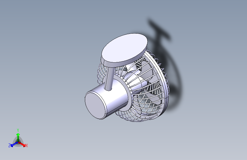 CATIA风扇模型三维图