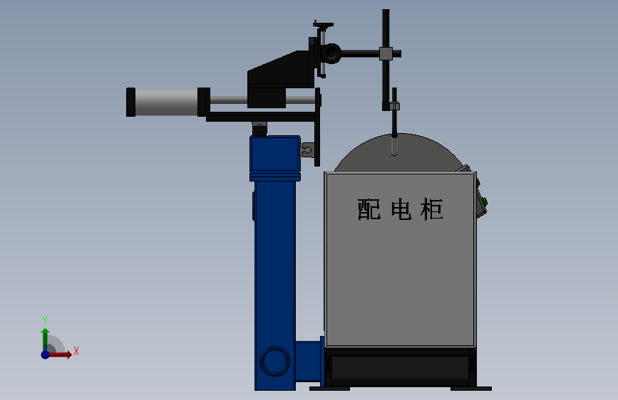 滚筒法兰盘焊接专机 正面视图