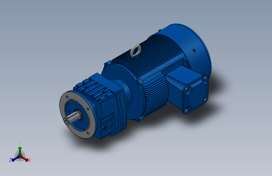RF37法兰轴伸式安装斜齿轮减速机RF37-Y3-4P-100-M1-0°-Φ160