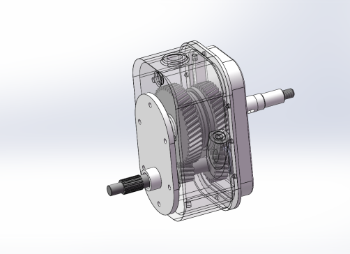 纯电动汽车变速箱换挡机构设计含SW三维图