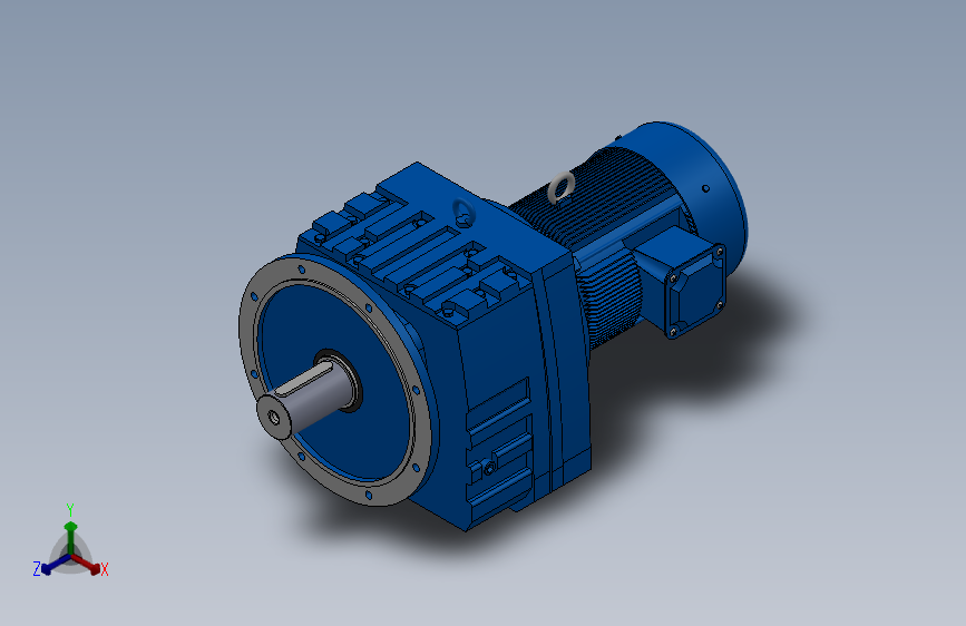 RF167法兰轴伸式安装斜齿轮减速机RF167-Y30-4P-200L-M1-0°-Φ660