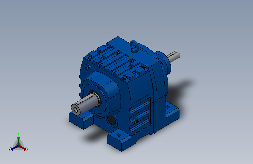 RS107底脚轴伸式安装斜齿轮减速机RS107-8.46-M1