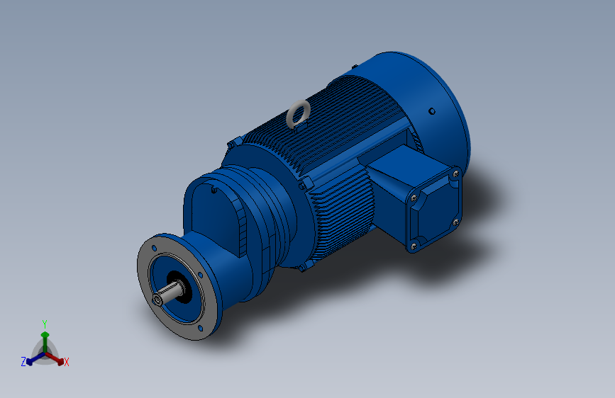 RXF57法兰轴伸式安装斜齿轮减速机RX57-Y2.2-4P-100-M1-0°-Φ160