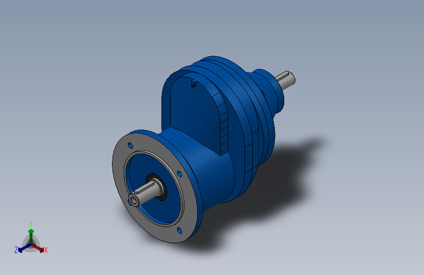 RXFS57法兰轴伸式单级斜齿轮减速机RXFS57-1.3-M1-Φ160