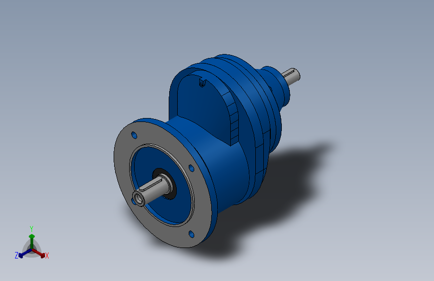 RXFS67法兰轴伸式单级斜齿轮减速机RXFS67-2.04-M1-Φ200