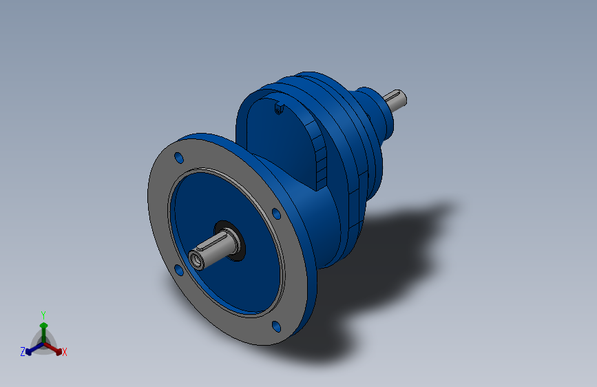 RXFS67法兰轴伸式单级斜齿轮减速机RXFS67-2.04-M1-Φ250