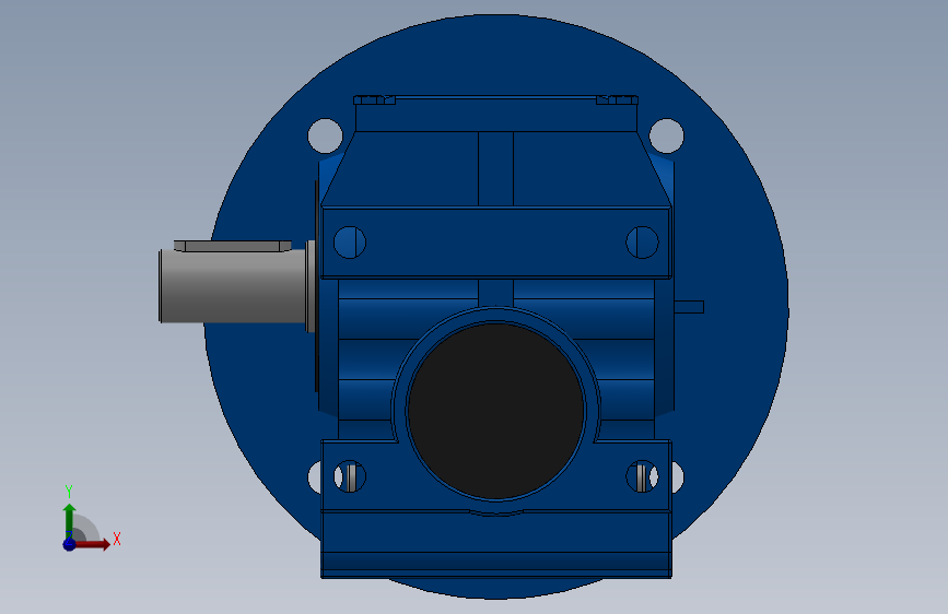 S47ZP蜗轮蜗杆减速机S47-19.04-M1-B-P80_SOLIDWORKS 2018_模型图纸下载 – 懒石网