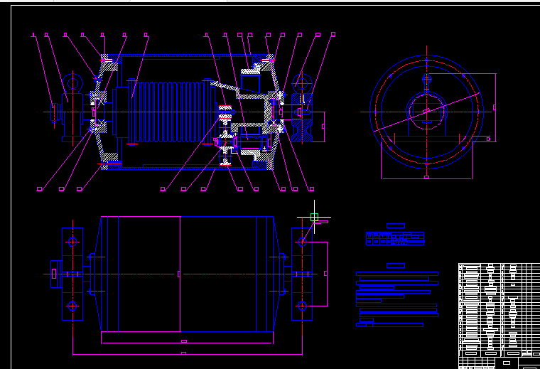 B650移动式皮带机CAD图纸-移动式带式输送机