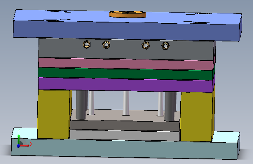 电风扇旋钮注塑模具设计（3D图+CAD)