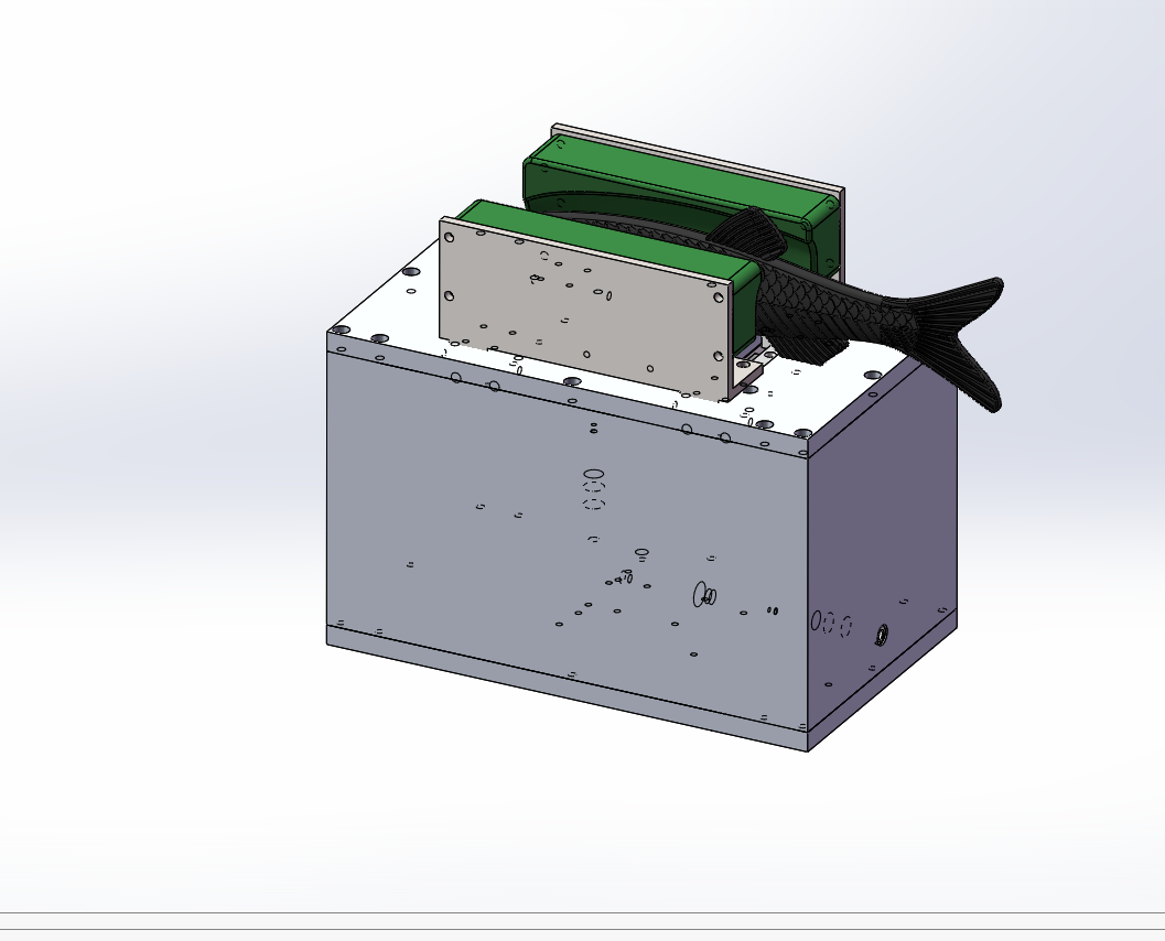 鱼类注射机打针机注射疫苗三维图