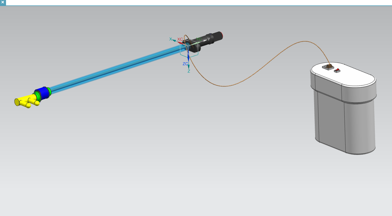 振动采收装置三维图