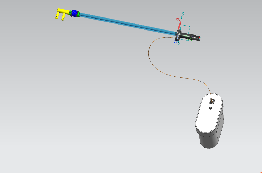 振动采收装置三维图