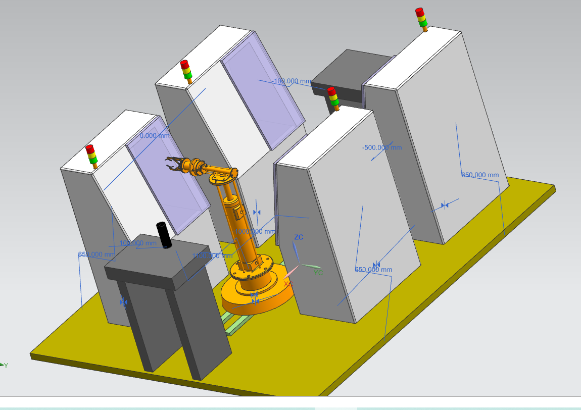 上下料搬运液压机械手三维UG及CAD图纸