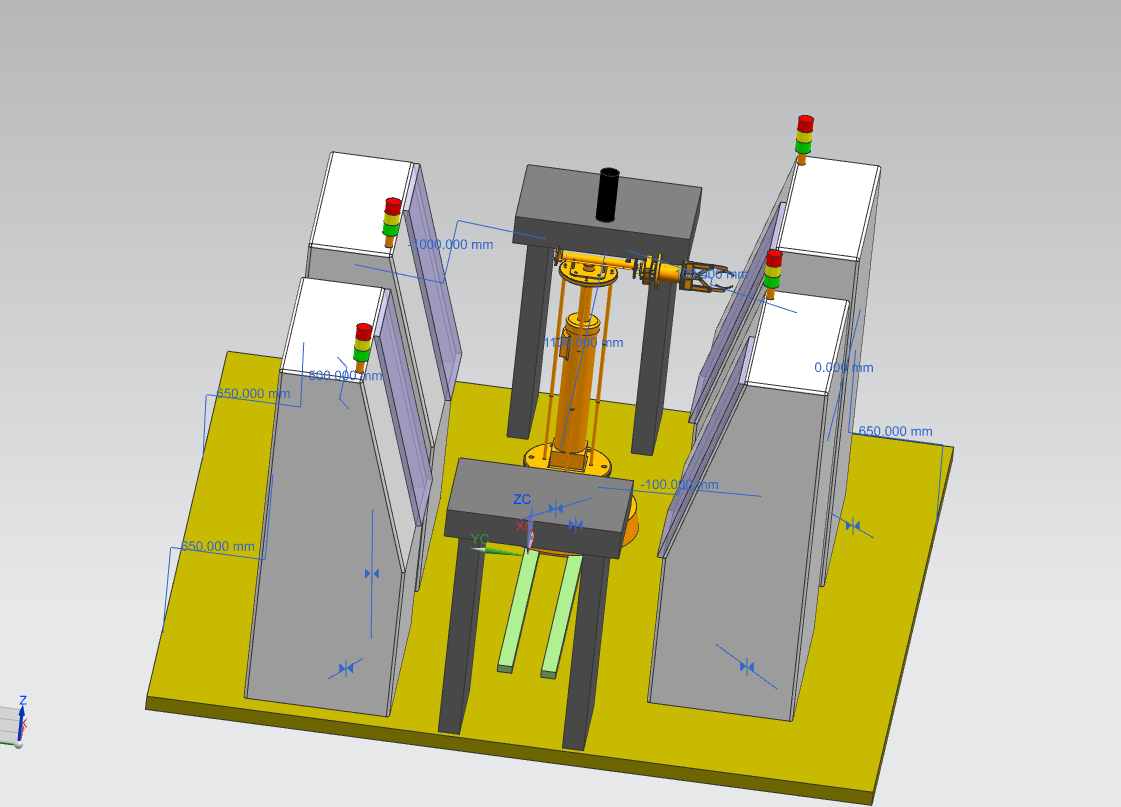 上下料搬运液压机械手三维UG及CAD图纸