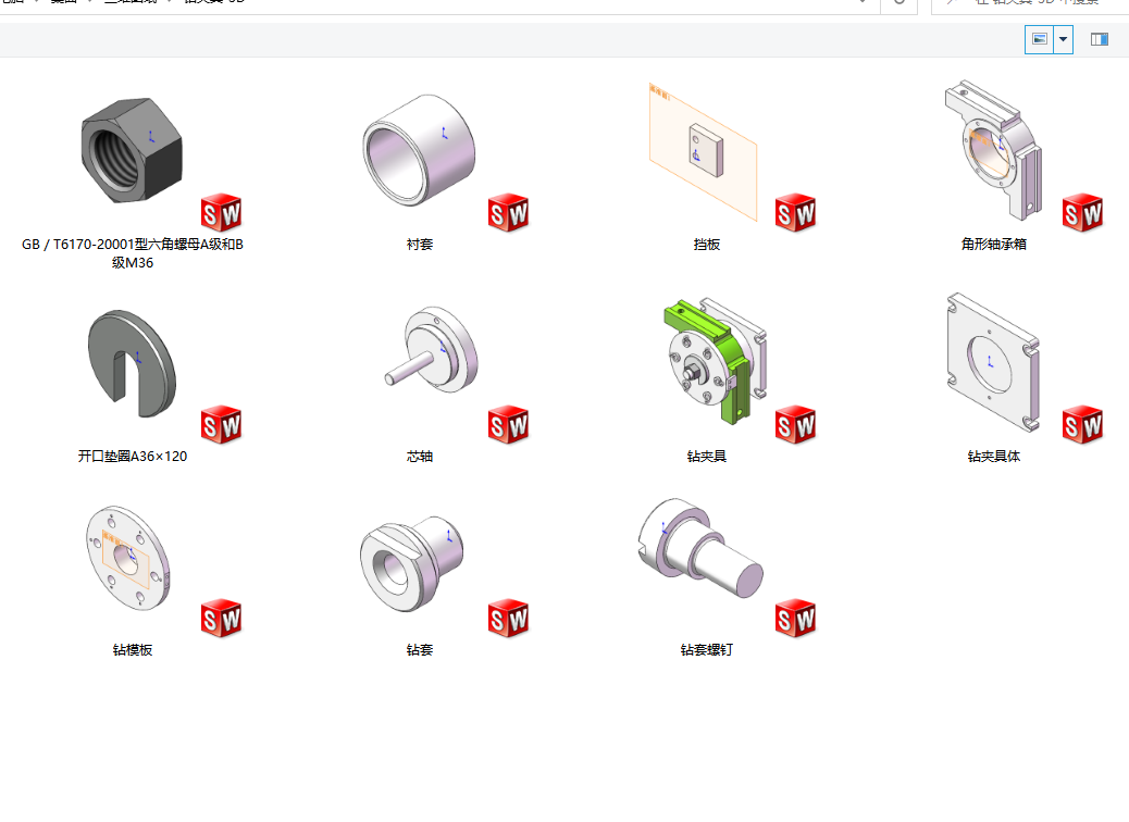 角型轴承箱的加工工艺与钻孔设计（含三维sw模型） Solidworks 2018 模型图纸下载 懒石网