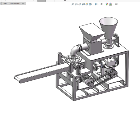 全自动包子机三维图纸SW模型Solidworks建模源文件