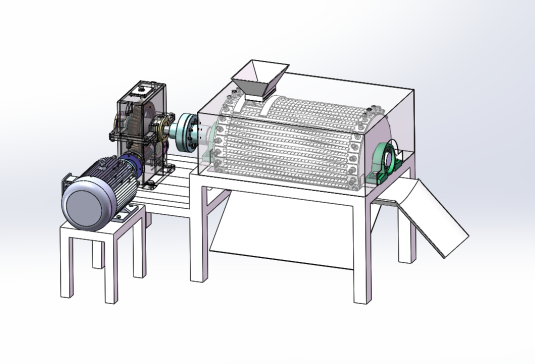 绿皮核桃去皮装置（青皮核桃去皮机设计含三维+二维+说明书）