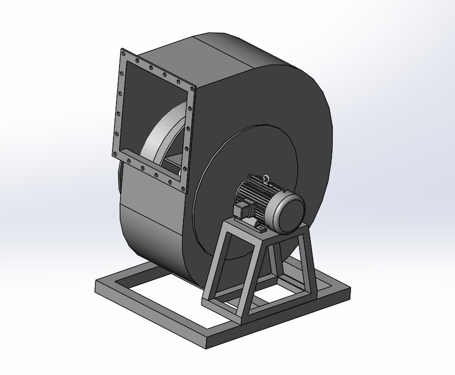 离心式风机三维图