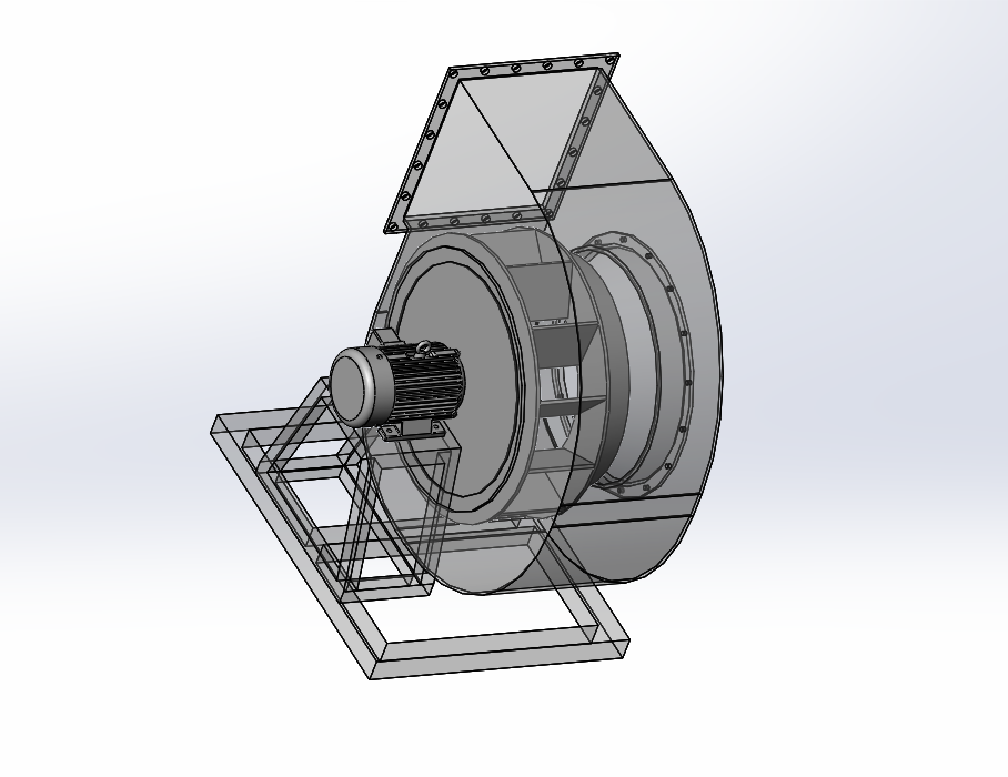 离心式风机三维图