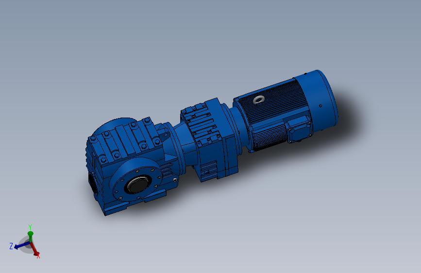 SA57R17组合式斜齿-蜗轮蜗杆减速机SA57R17-Y0.18-4P-229-M1-0°-B