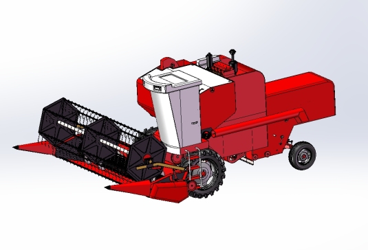 小麦联合收割机的设计（含三维SW模型及13张CAD图纸）