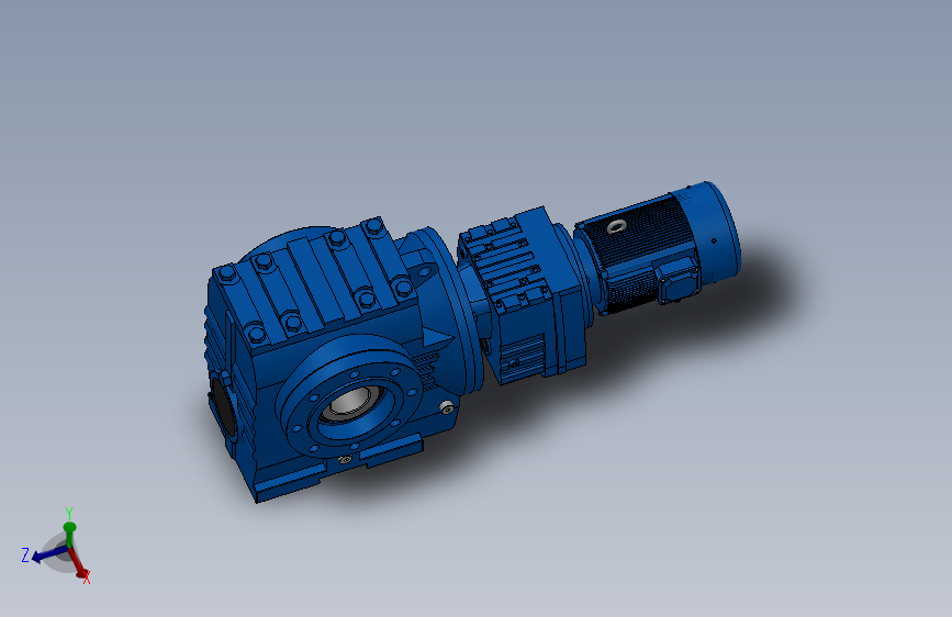 SAZ87R57组合式斜齿-蜗轮蜗杆减速机SAZ87R57-Y0.37-4P-2054-M1-0°-A