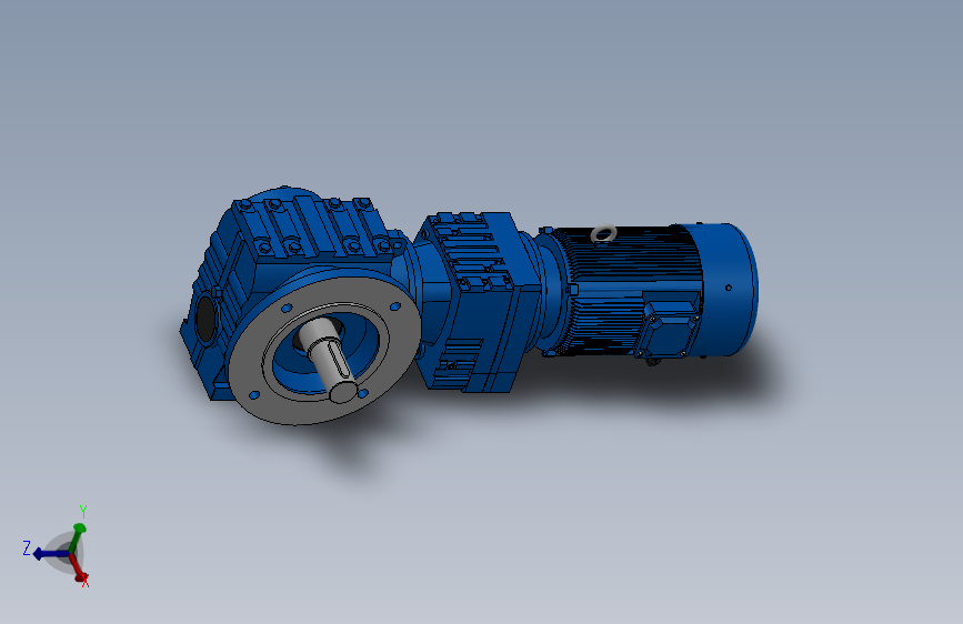 SF57R17组合式斜齿-蜗轮蜗杆减速机SF57R17-Y0.18-4P-187-M1-0°-A