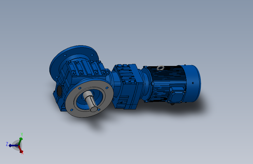 SF57R17组合式斜齿-蜗轮蜗杆减速机SF57R17-Y0.25-4P-187-M1-0°-B