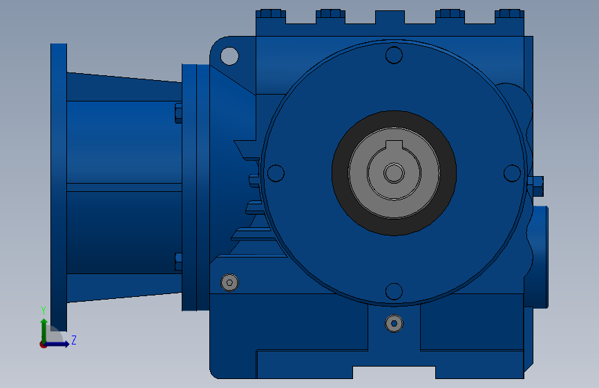 SA47ZP蜗轮蜗杆减速机SA47-17-M1-B-Φ25-P63_SOLIDWORKS 2018_模型图纸下载 – 懒石网