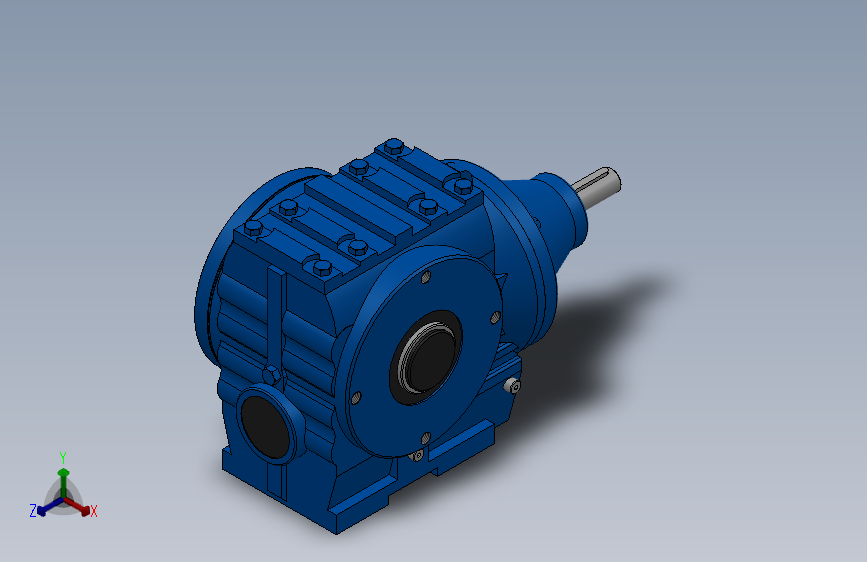 SAZS47轴输入的斜齿-蜗轮蜗杆减速机SAZ47S47-17-M1-B