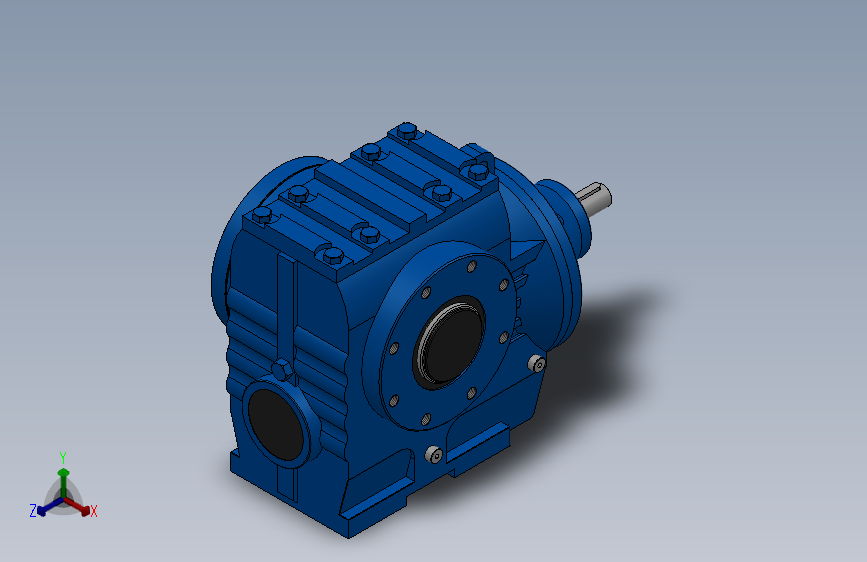 SAZS77轴输入的斜齿-蜗轮蜗杆减速机SAZ77S77-13.16-M1-B