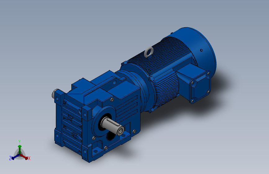 K57底脚轴伸式安装螺旋锥齿轮减速机K57-Y2.2-4P-24.05-M1-0°-A+B