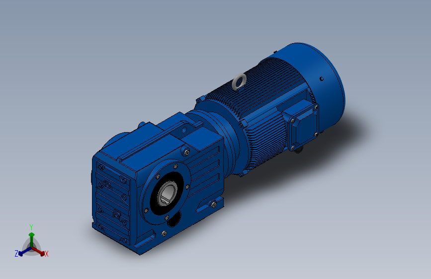 KA37空心轴安装螺旋锥齿轮减速机KA37-Y0.37-4P-7.96-M1-0°-B