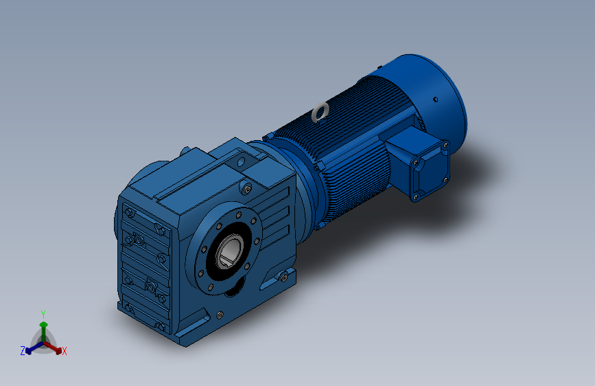 KA77空心轴安装螺旋锥齿轮减速机KA77-YV1.1-6P-135.28-M1-0°-A