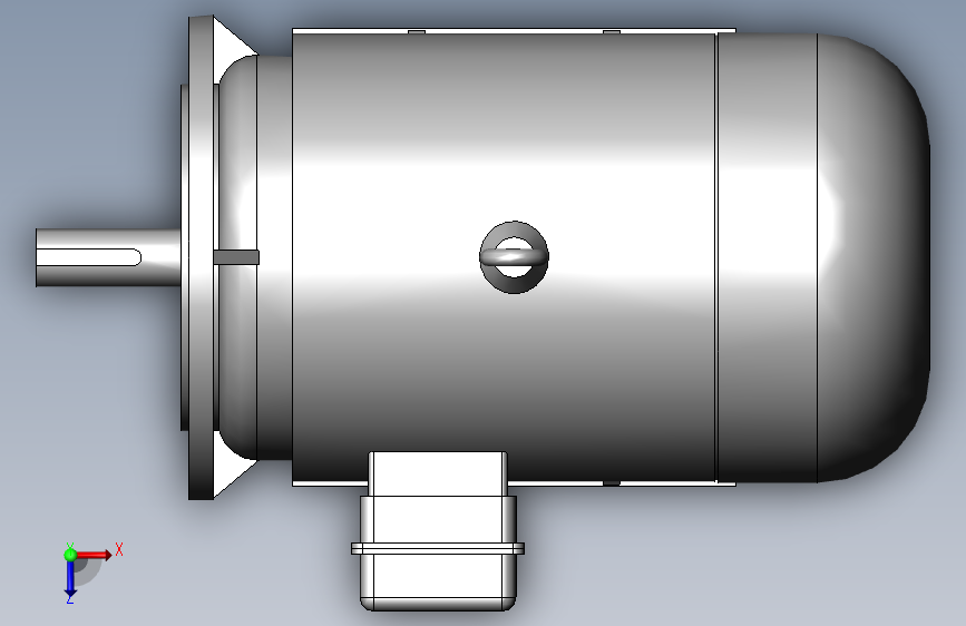 Y160L-4电机_SOLIDWORKS 2008_模型图纸下载 – 懒石网