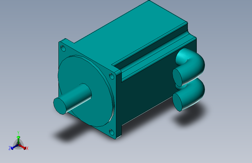 伺服马达 Solidworks 2006 模型图纸下载 懒石网