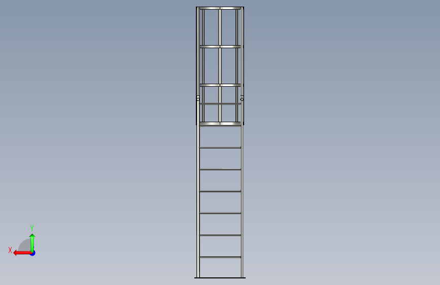 水手梯_STEP_模型图纸下载 – 懒石网