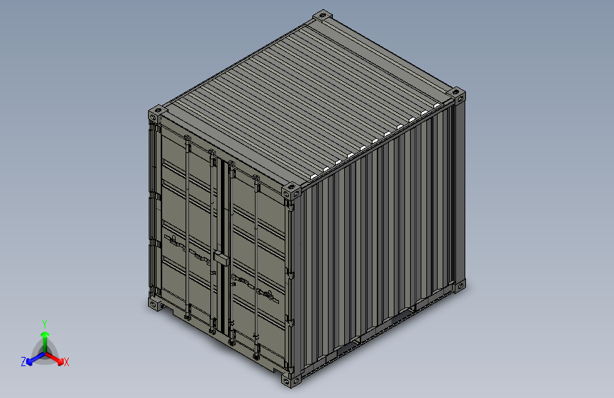 2-10英尺高的立方体集装箱 STP