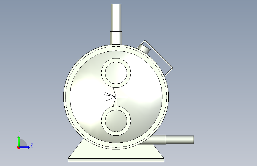 CFA-20 SIMPLES - 冷凝器 左侧视图